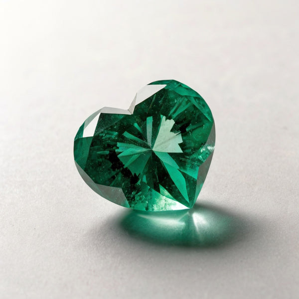 Green Tourmaline 1PC Large 12x12 MM Heart Faceted Green High-Quality Semi Precious Loose Gems