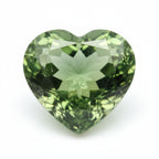 Green Tourmaline 1PC Chunky 13x13 MM Heart Faceted Green Natural Semi Precious Loose Gemstone
