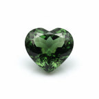 Green Tourmaline 10PC Tiny 3x3 MM Heart Faceted Green Fiery Semi Precious Gems