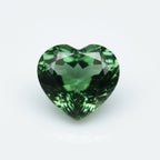 Green Tourmaline 1PC Tiny 5x5 MM Heart Faceted Green Sparkling Semi Precious Loose Gemstone