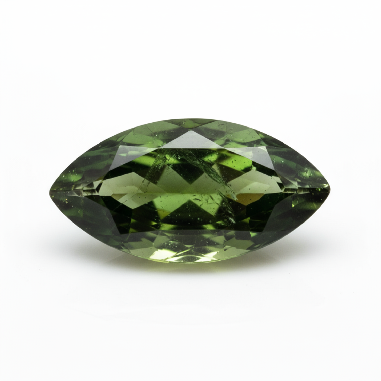 Green Tourmaline 1PC Chunky 10x20 MM Marquise Faceted Green Lustrous Semi Precious Loose Gemstone Immagine principale del prodotto