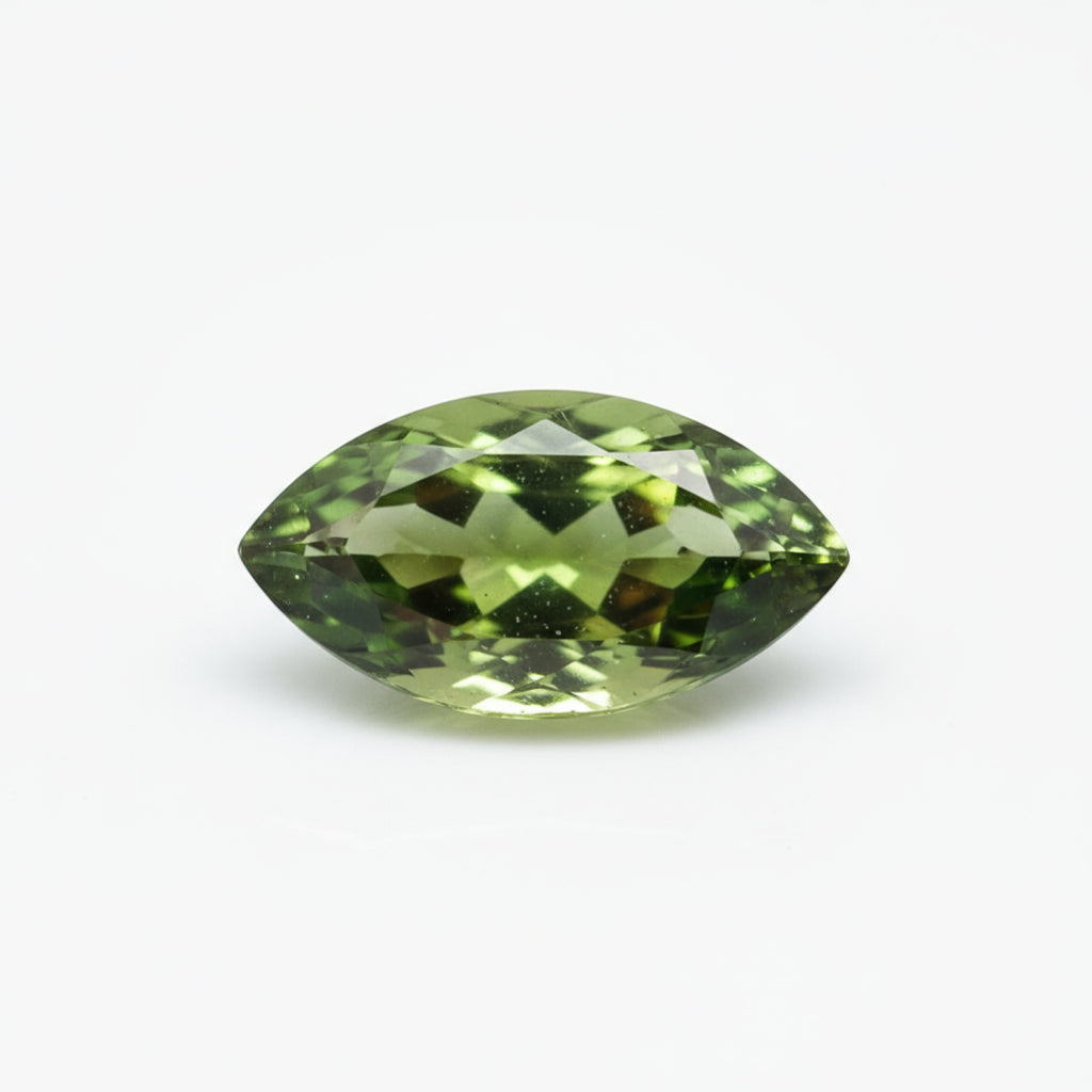 Green Tourmaline 10PC Tiny 2.5x5 MM Marquise Faceted Green Pure Semi Precious Loose Gemstones