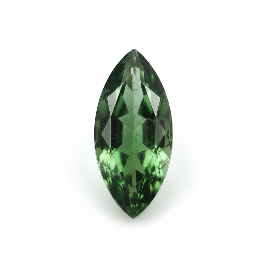 Green Tourmaline 10PC Tiny 2.5x5 MM Marquise Faceted Green Pure Semi Precious Loose Gemstones