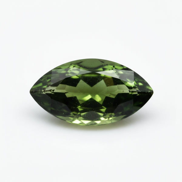 Green Tourmaline 1PC Tiny 3x6 MM Marquise Faceted Green Fiery Semi Precious Gems