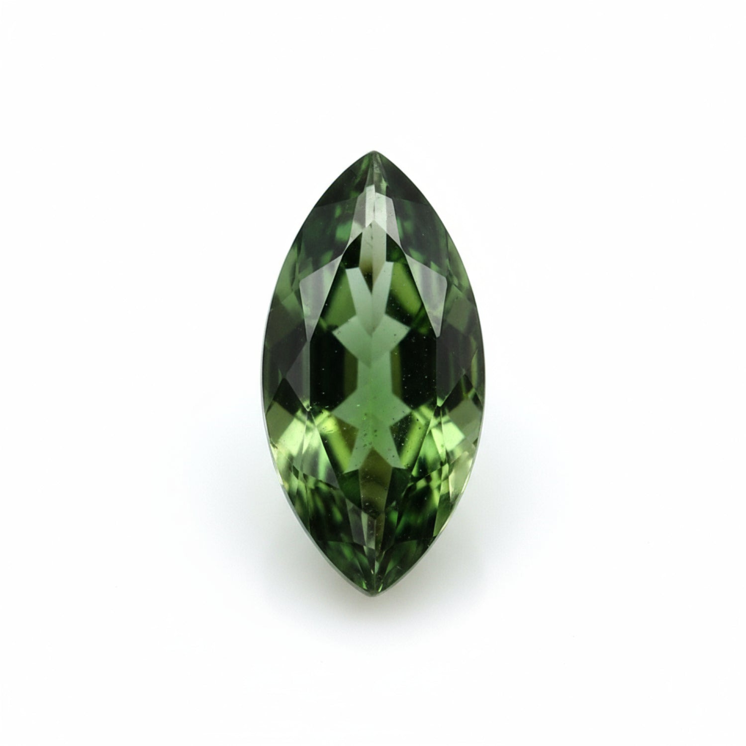 Green Tourmaline 1PC Tiny 4x8 MM Marquise Faceted Green Brilliant Semi Precious Loose Gems
