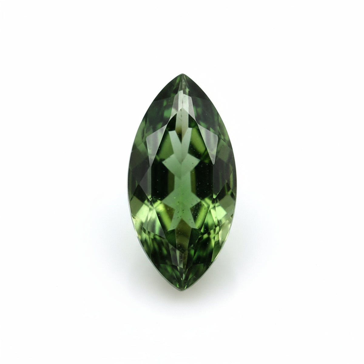 Green Tourmaline 1PC Tiny 4x8 MM Marquise Faceted Green Brilliant Semi Precious Loose Gems