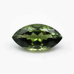 Green Tourmaline 1PC Small 5x10 MM Marquise Faceted Green Sparkling Semi Precious Loose Gemstone