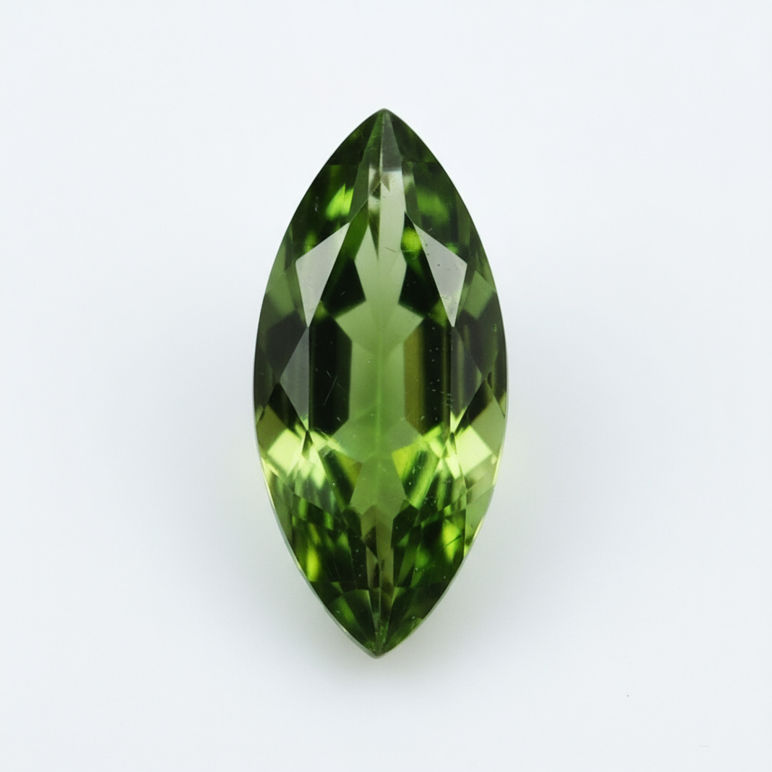Green Tourmaline 1PC Small 6x12 MM Marquise Faceted Green Polished Semi Precious Loose Gemstones Image secondaire du produit