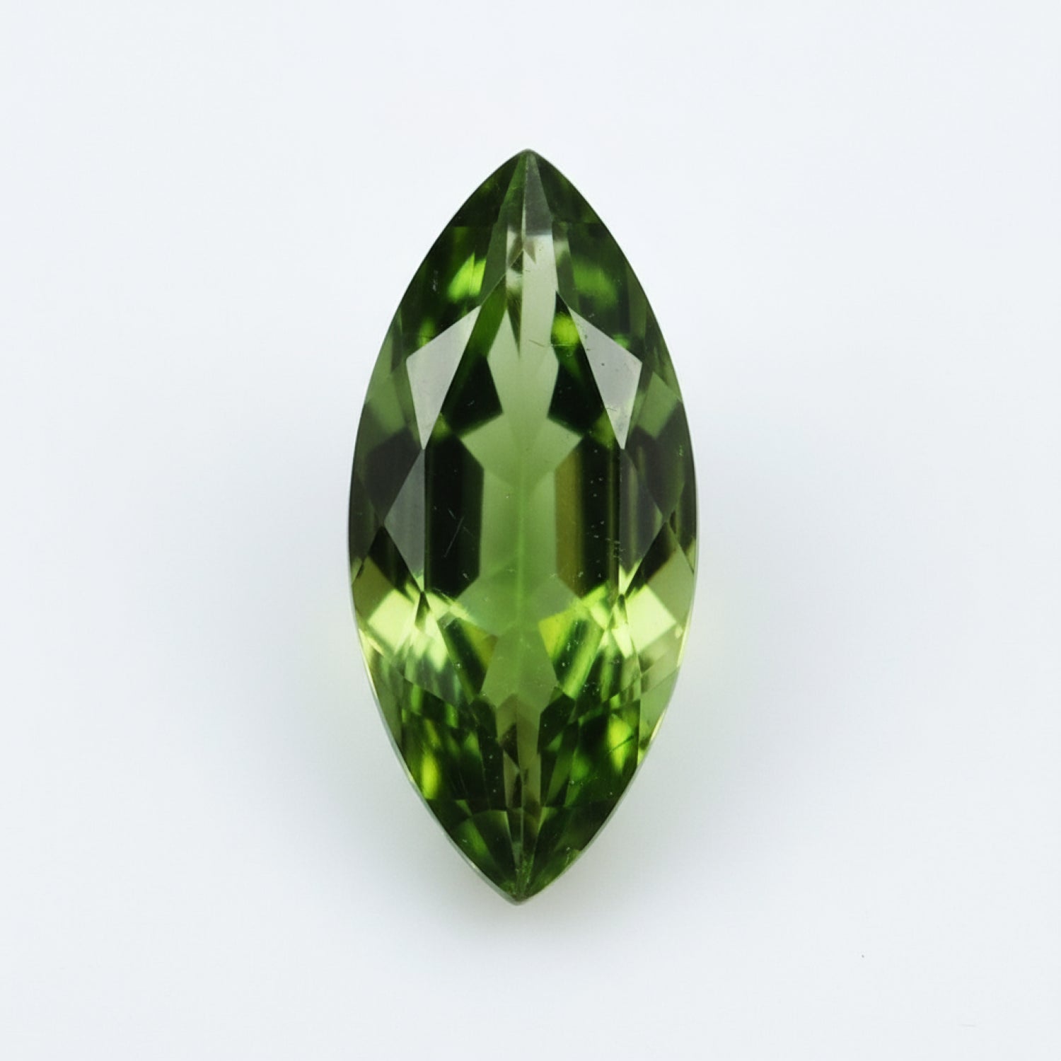 Green Tourmaline 1PC Small 6x12 MM Marquise Faceted Green Polished Semi Precious Loose Gemstones