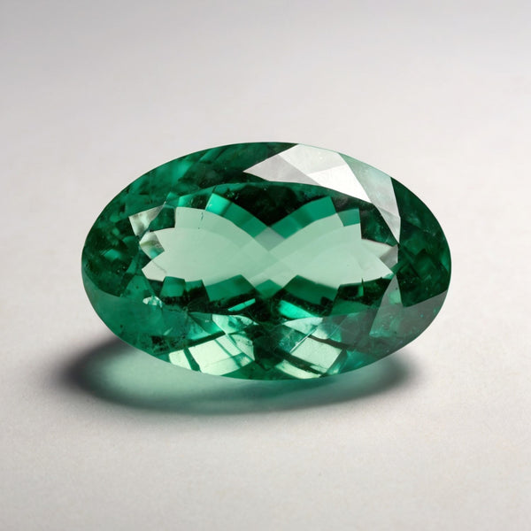 Green Tourmaline 1PC Large 10x12 MM Oval Faceted Green Superior Semi Precious Loose Gemstone