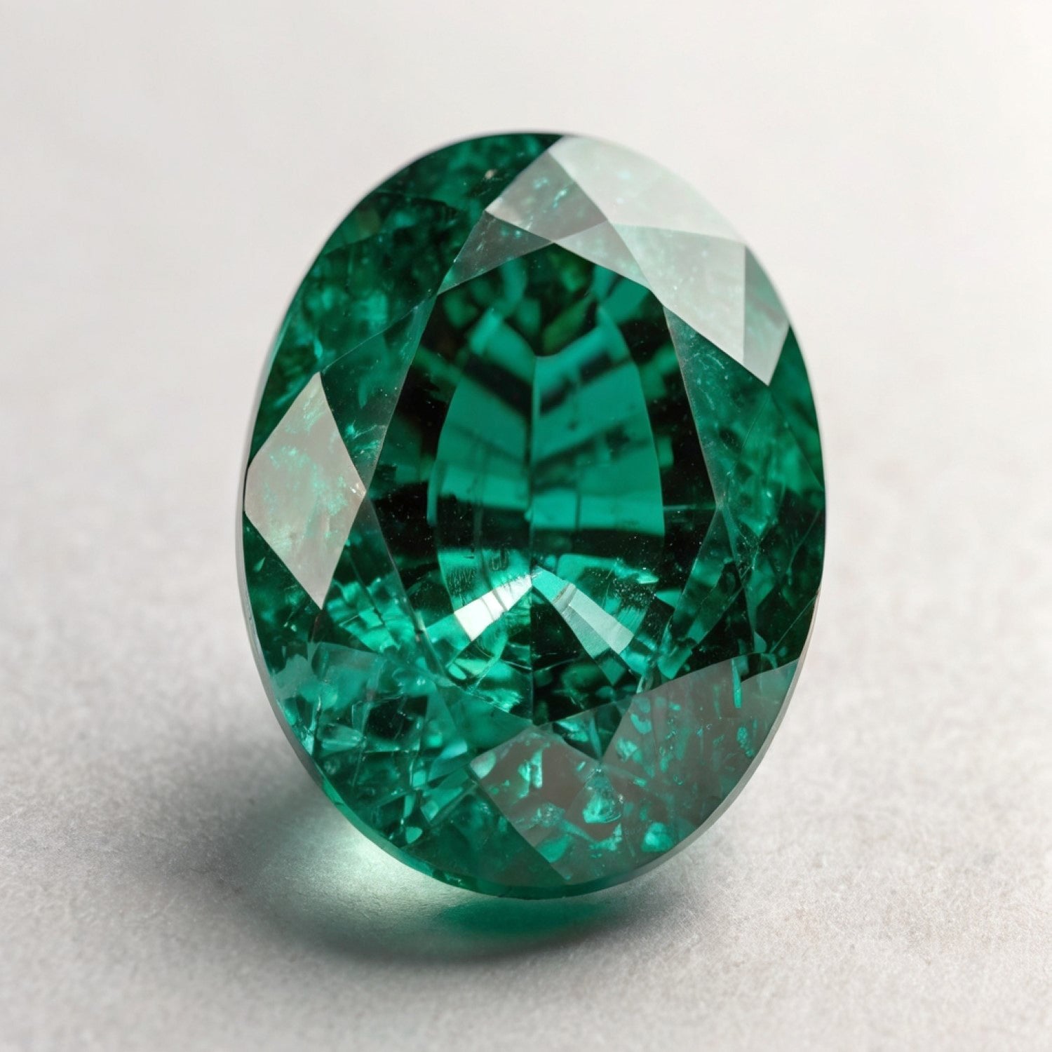 Green Tourmaline 1PC Large 10x14 MM Oval Faceted Green Pure Semi Precious Loose Gemstones Hoofdafbeelding