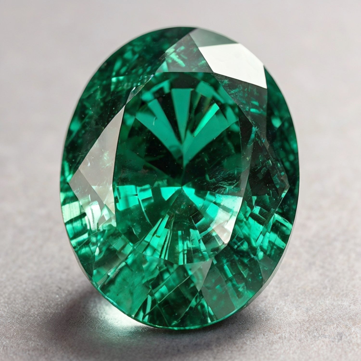 グリーントルマリン 1個 チャンキー 13x18 MM オーバルファセットグリーンブリリアント半貴石ルースジェム サブ画像