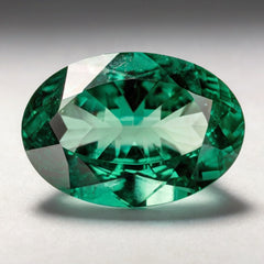 Green Tourmaline 1PC Chunky 15x20 MM Oval Faceted Green Sparkling Semi Precious Loose Gemstone