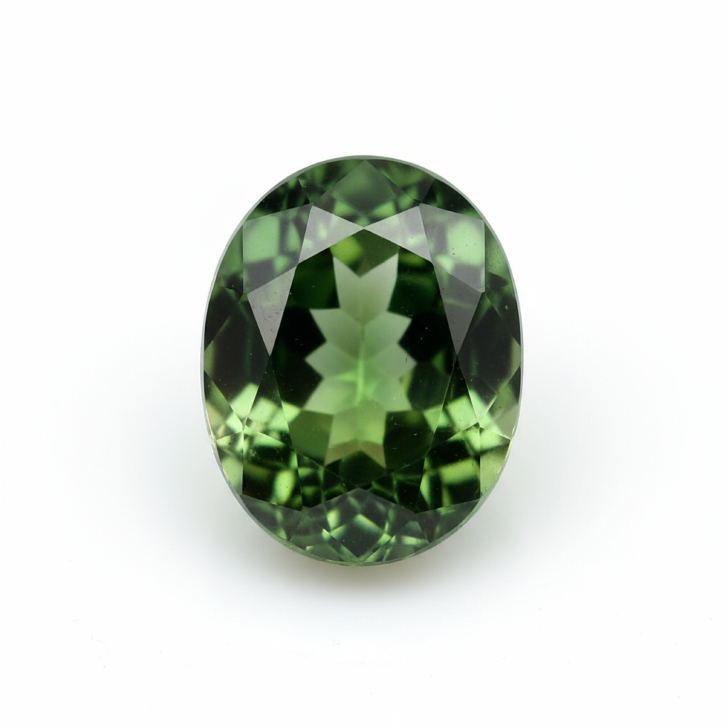 Green Tourmaline 1PC Tiny 5x7 MM Oval Faceted Green Splendid Semi Precious Loose Gemstone Главное изображение товара