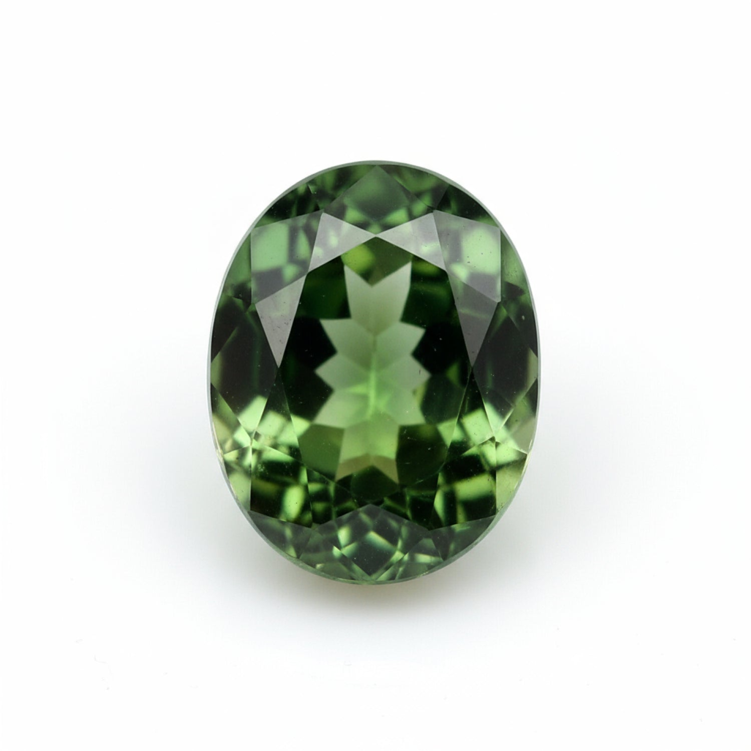 Green Tourmaline 1PC Tiny 5x7 MM Oval Faceted Green Splendid Semi Precious Loose Gemstone