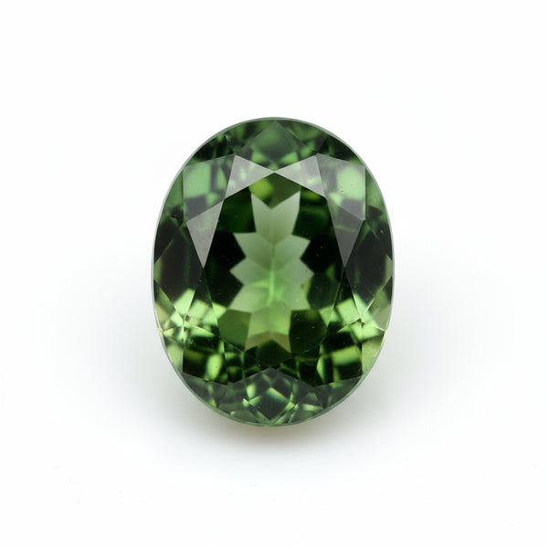 Green Tourmaline 1PC Tiny 5x7 MM Oval Faceted Green Splendid Semi Precious Loose Gemstone