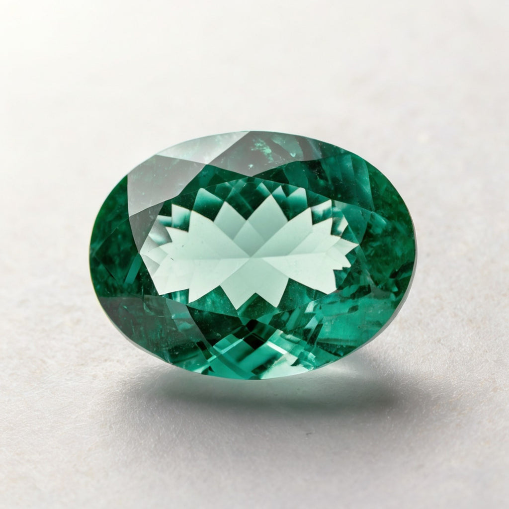 Green Tourmaline 1PC Small 6x9 MM Oval Faceted Green Lustrous Semi Precious Gems