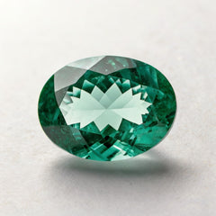 Green Tourmaline 1PC Small 6x9 MM Oval Faceted Green Lustrous Semi Precious Gems