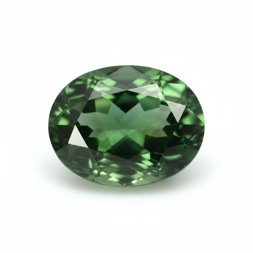Green Tourmaline 1PC Medium 8x10 MM Oval Faceted Green High-Quality Semi Precious Loose Gemstones