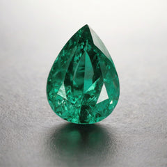 Green Tourmaline 1PC Large 10x12 MM Pear Faceted Green Fine Semi Precious Gems