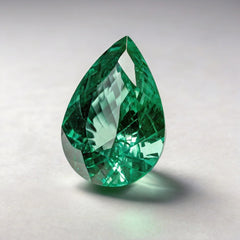 Green Tourmaline 1PC Large 10x14 MM Pear Faceted Green High-Quality Semi Precious Loose Gems