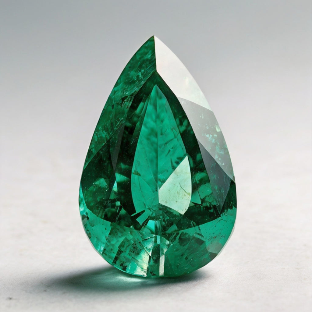 Green Tourmaline 1PC Chunky 15x20 MM Pear Faceted Green Superior Semi Precious Gems