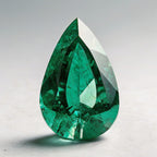 Green Tourmaline 1PC Chunky 15x20 MM Pear Faceted Green Superior Semi Precious Gems