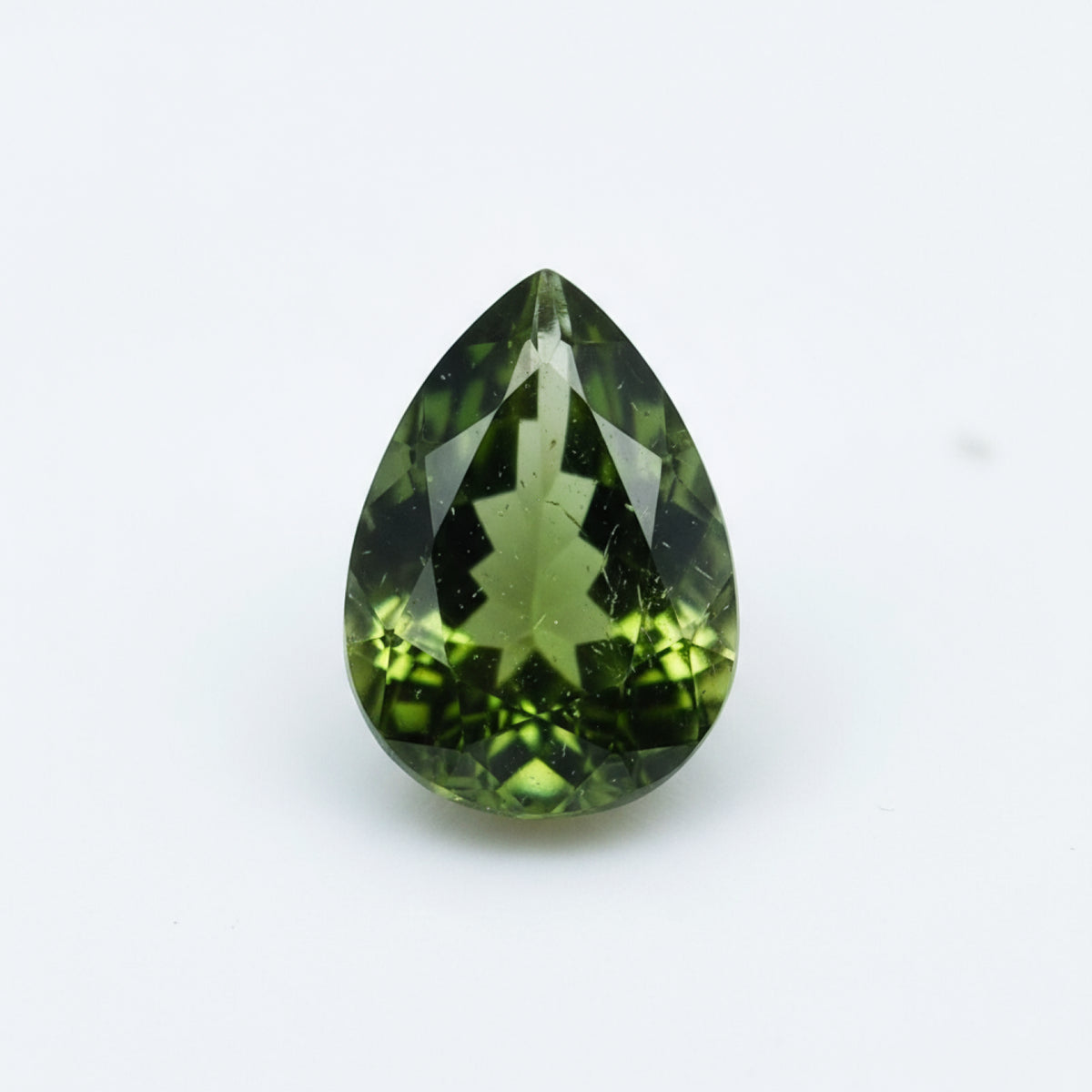Green Tourmaline 1PC Tiny 3x5 MM Pear Faceted Green Superior Semi Precious Loose Gemstone