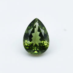 Green Tourmaline 1PC Tiny 3x5 MM Pear Faceted Green Superior Semi Precious Loose Gemstone