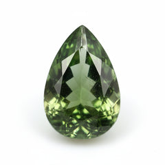Green Tourmaline 1PC Tiny 5x7 MM Pear Faceted Green Fiery Semi Precious Gems