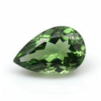Green Tourmaline 1PC Large 8x12 MM Pear Faceted Green Shine Semi Precious Loose Gemstones