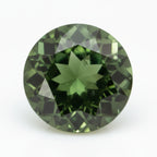 Green Tourmaline 1PC Large 11x11 MM Round Faceted Green Fine Semi Precious Gems