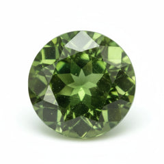 Green Tourmaline 1PC Large 11x11 MM Round Faceted Green Fine Semi Precious Gems