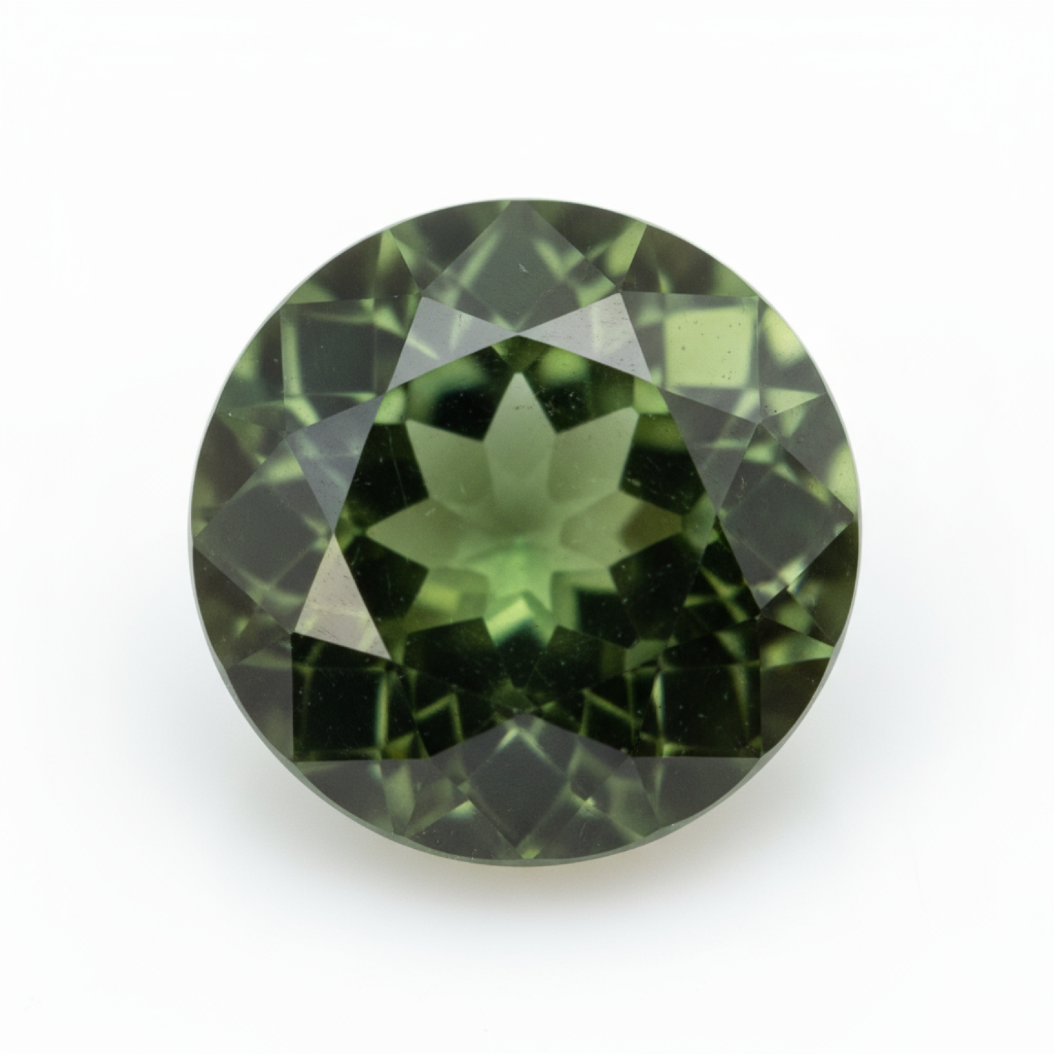 Green Tourmaline 1PC Chunky 13x13 MM Round Faceted Green Natural Semi Precious Loose Gemstone Immagine secondaria del prodotto