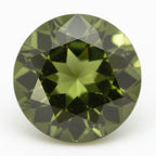 Green Tourmaline 1PC Chunky 16x16 MM Round Faceted Green Pure Semi Precious Loose Gems