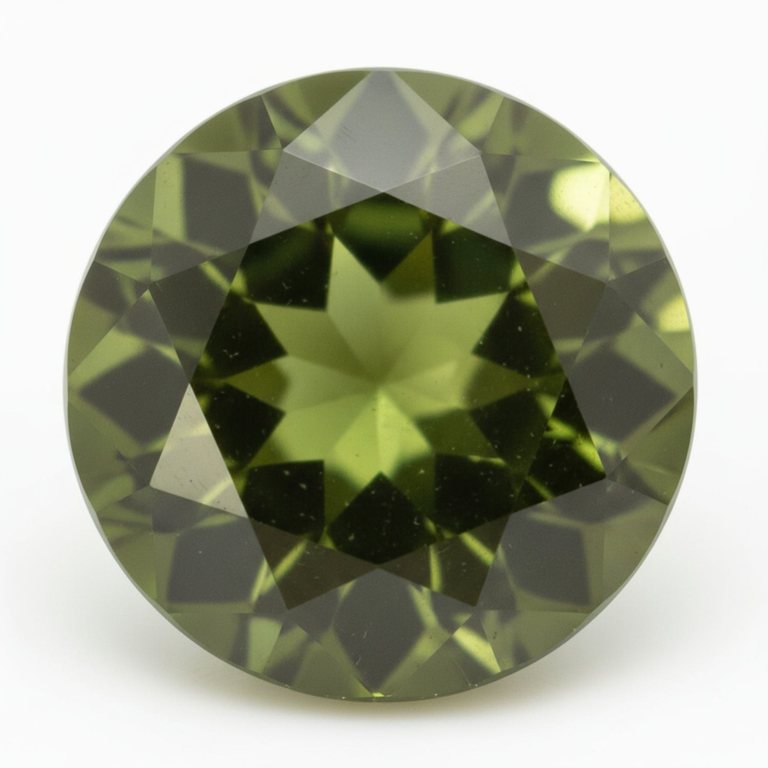 Green Tourmaline 1PC Chunky 16x16 MM Round Faceted Green Pure Semi Precious Loose Gems