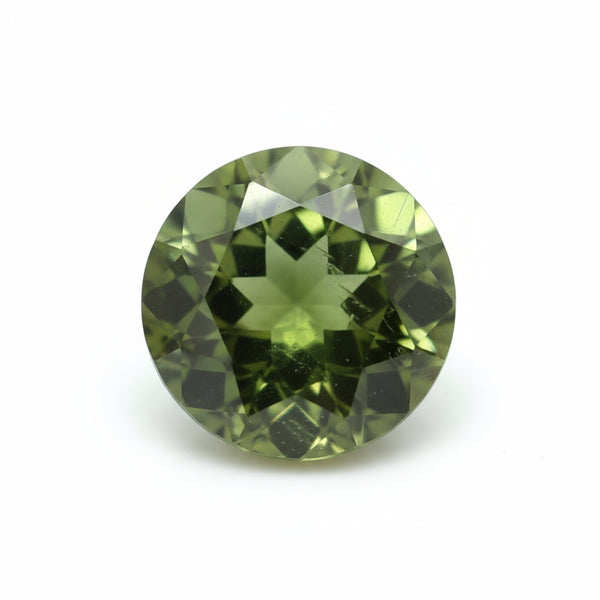 Green Tourmaline 10PC Tiny 3x3 MM Round Faceted Green Fiery Semi Precious Gems