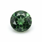 Green Tourmaline 1PC Tiny 5x5 MM Round Faceted Green Sparkling Semi Precious Loose Gemstone