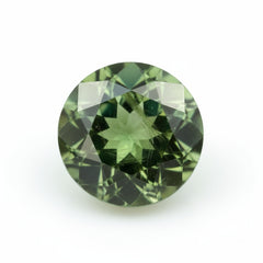 Green Tourmaline 1PC Tiny 5x5 MM Round Faceted Green Sparkling Semi Precious Loose Gemstone