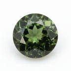 Green Tourmaline 1PC Small 8x8 MM Round Faceted Green Luster Semi Precious Loose Gems