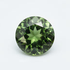 Green Tourmaline 1PC Medium 9x9 MM Round Faceted Green Lustrous Semi Precious Loose Gemstone
