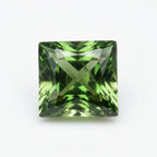 Green Tourmaline 1PC Large 10x10 MM Square Faceted Green Shine Semi Precious Loose Gemstones