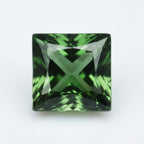 Green Tourmaline 1PC Large 10x10 MM Square Faceted Green Shine Semi Precious Loose Gemstones