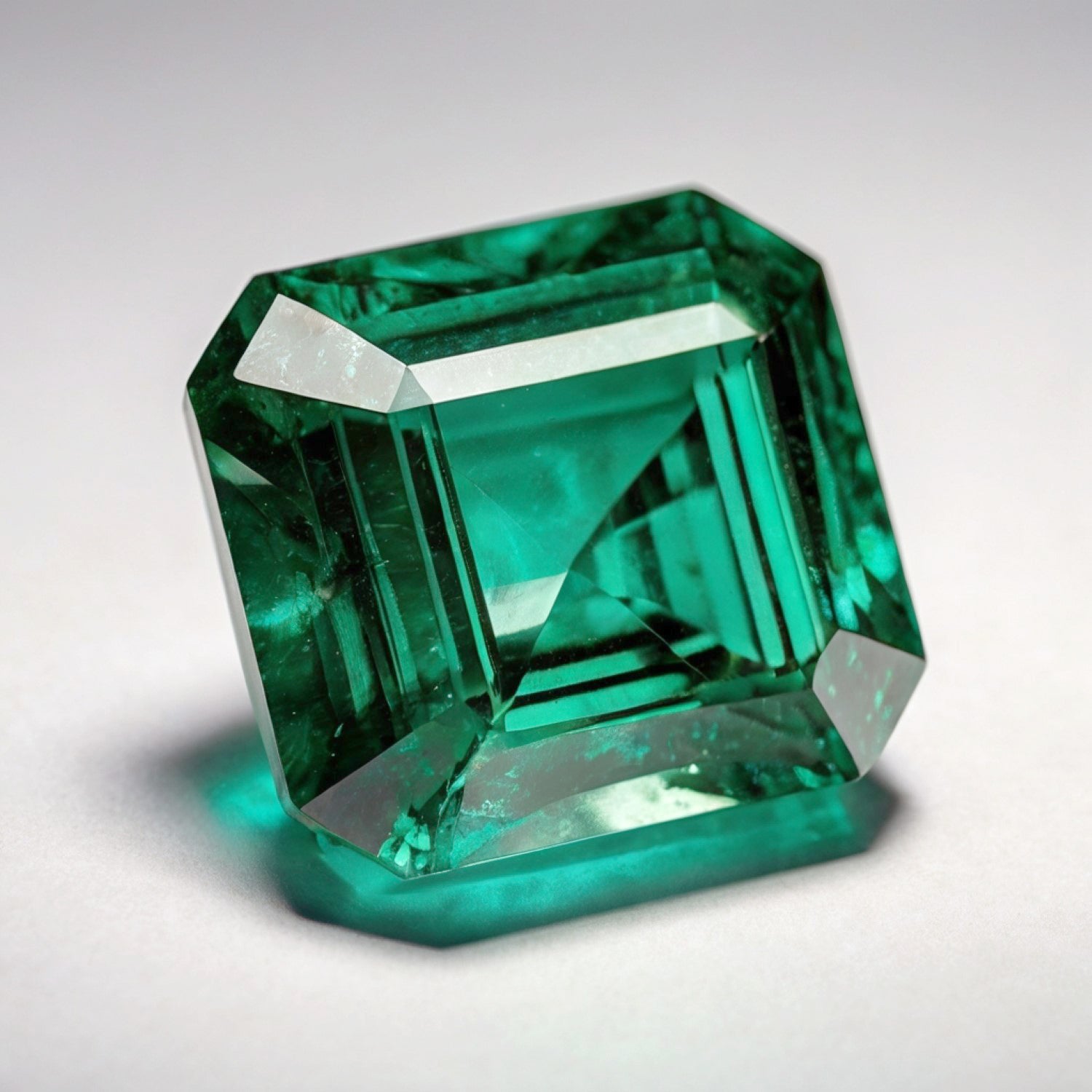 Green Tourmaline 1PC Chunky 13x13 MM Square Faceted Green Natural Semi Precious Loose Gemstone Sekundär produktbild