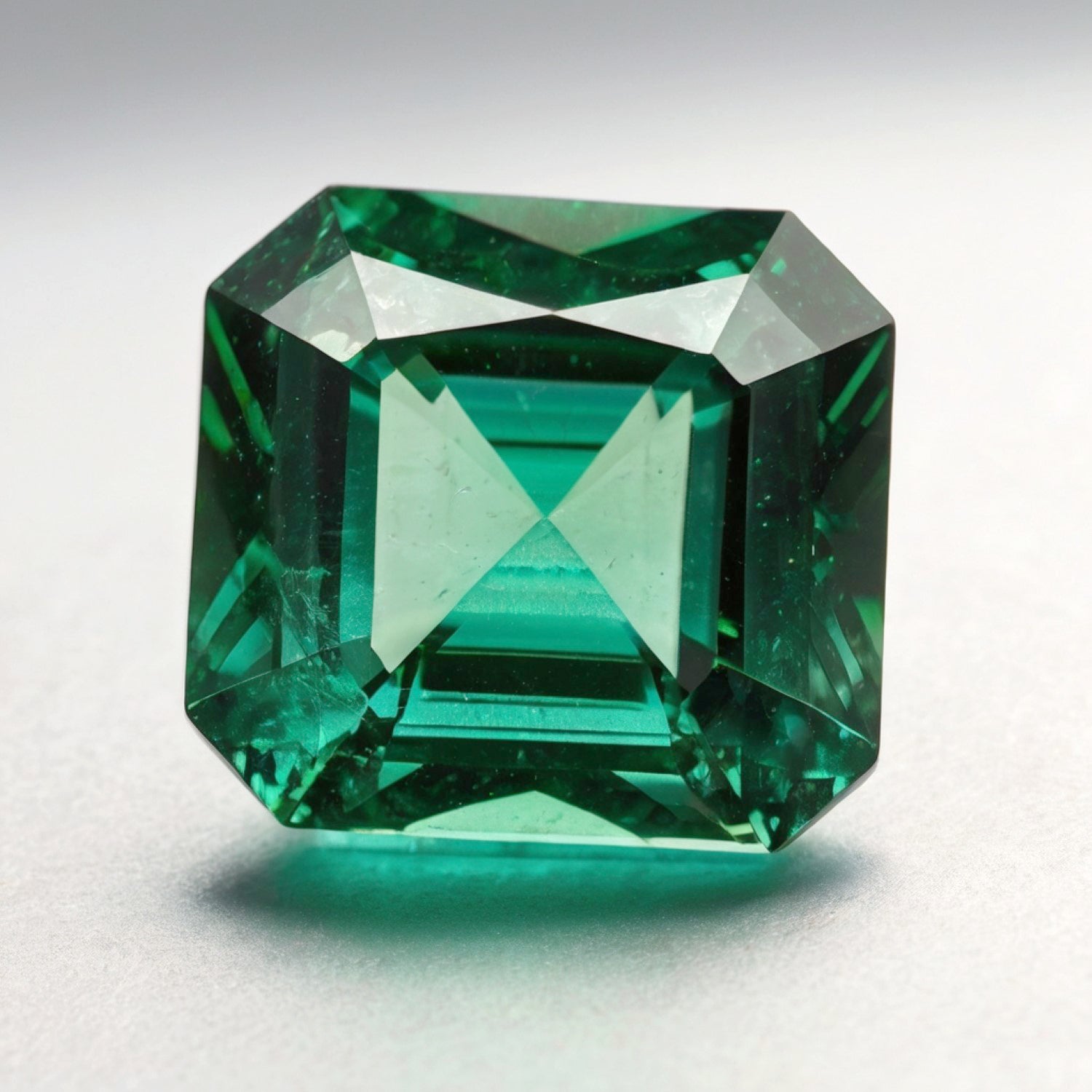 Green Tourmaline 1PC Chunky 14x14 MM Square Faceted Green Genuine Semi Precious Loose Gemstones