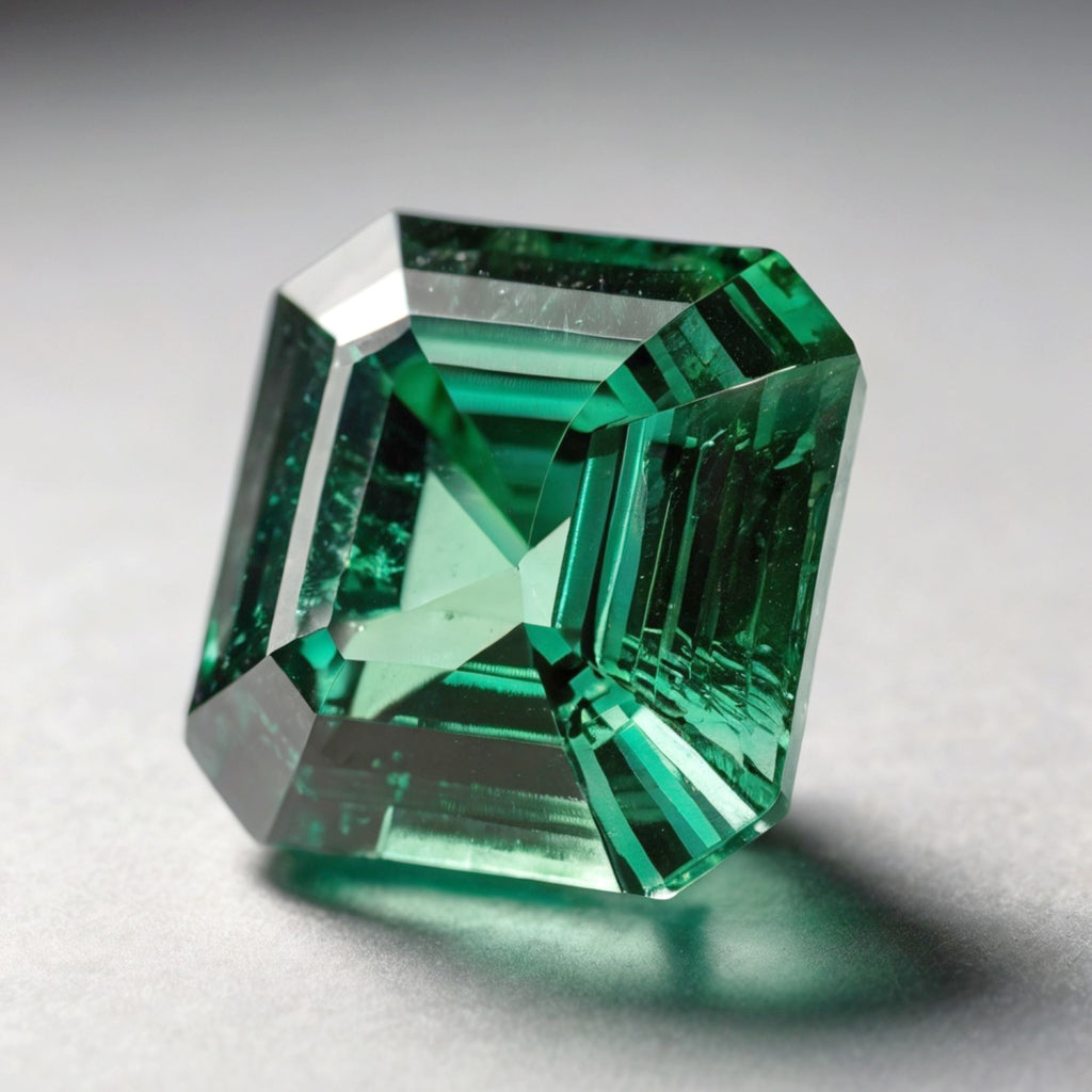 Green Tourmaline 1PC Chunky 15x15 MM Square Faceted Green Superior Semi Precious Gems