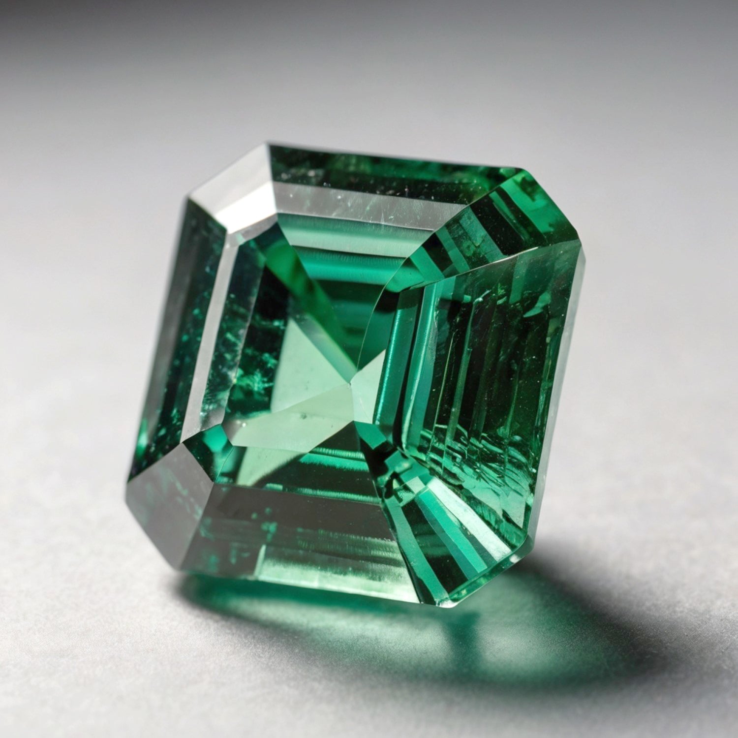 Green Tourmaline 1PC Chunky 15x15 MM Square Faceted Green Superior Semi Precious Gems