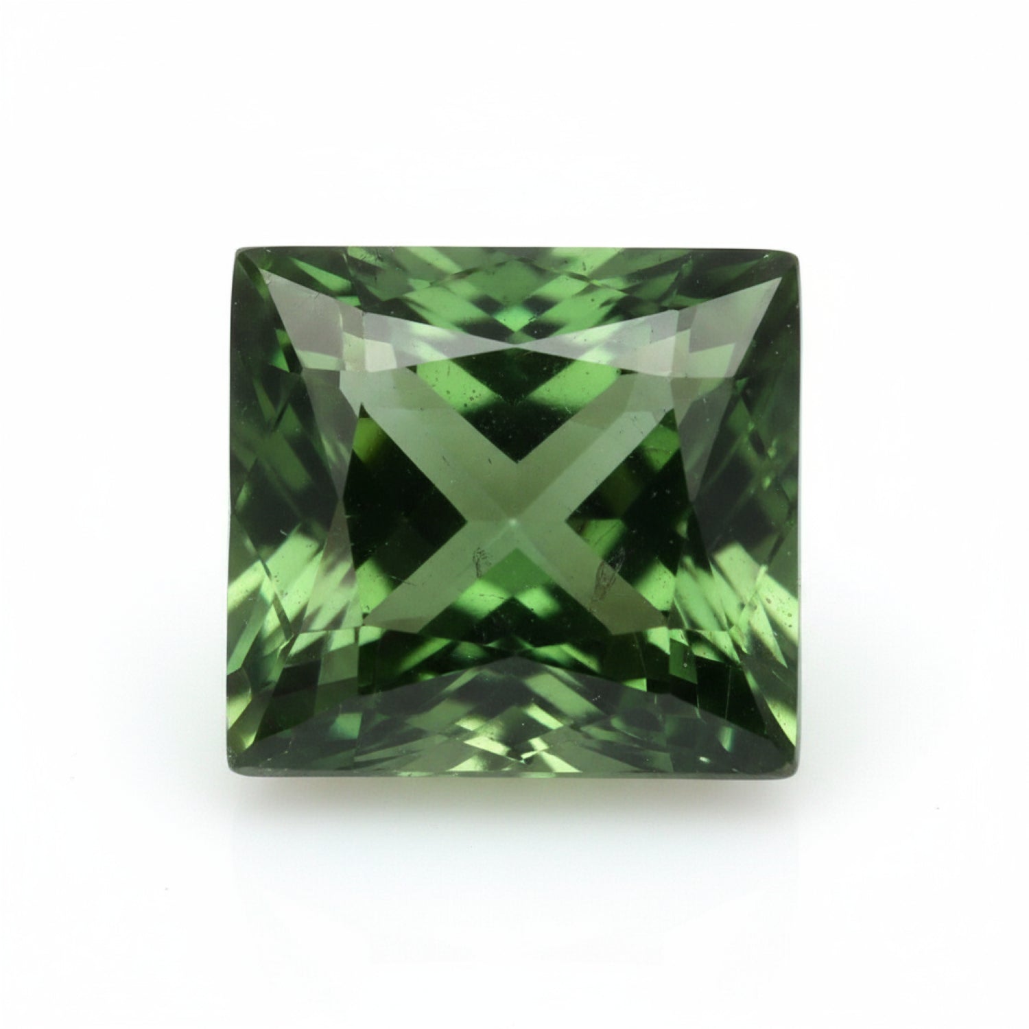 Green Tourmaline 1PC Chunky 16x16 MM Square Faceted Green Pure Semi Precious Loose Gems