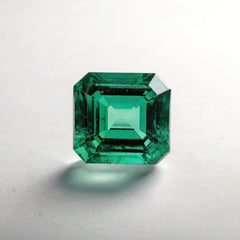 Green Tourmaline 10PC Tiny 3x3 MM Square Faceted Green Fiery Semi Precious Gems