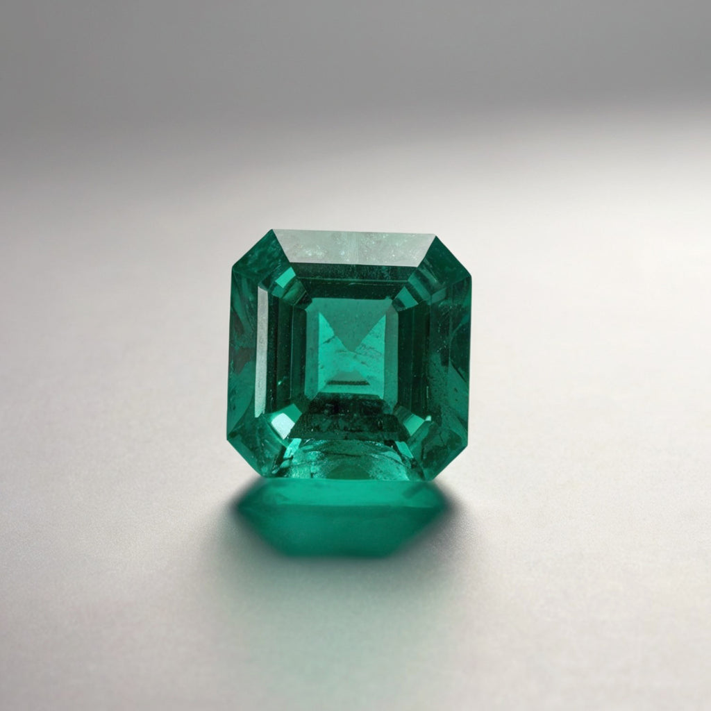 Green Tourmaline 1PC Tiny 5x5 MM Square Faceted Green Sparkling Semi Precious Loose Gemstone